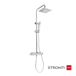 Columna de ducha termostática Soller cromo | Strohm