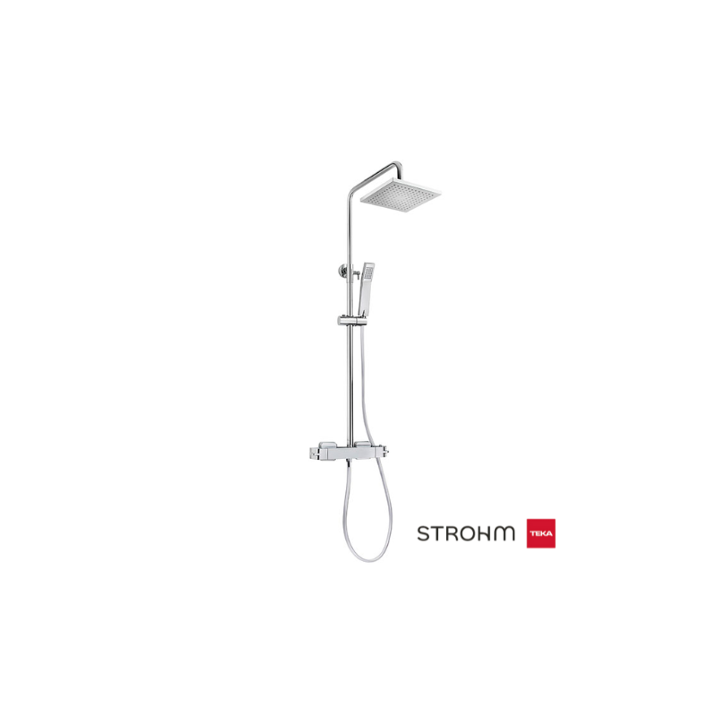 Columna de ducha termostática Soller cromo | Strohm Columna de ducha termostática Soller cromo | Strohm