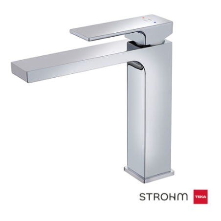 Grifo lavabo medio L Soller Strohm Teka cromo o negro