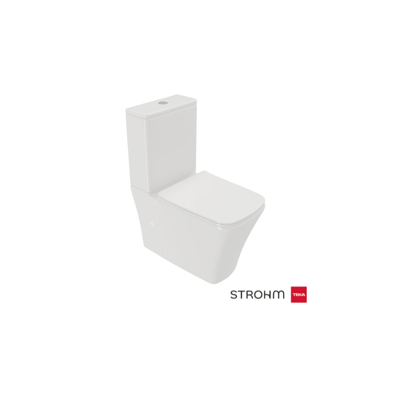 Inodoro a suelo blanco DESSIN Rimless | Strohm Teka Inodoro a suelo blanco DESSIN Rimless | Strohm Teka