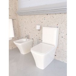 Inodoro a suelo blanco DESSIN Rimless | Strohm Teka