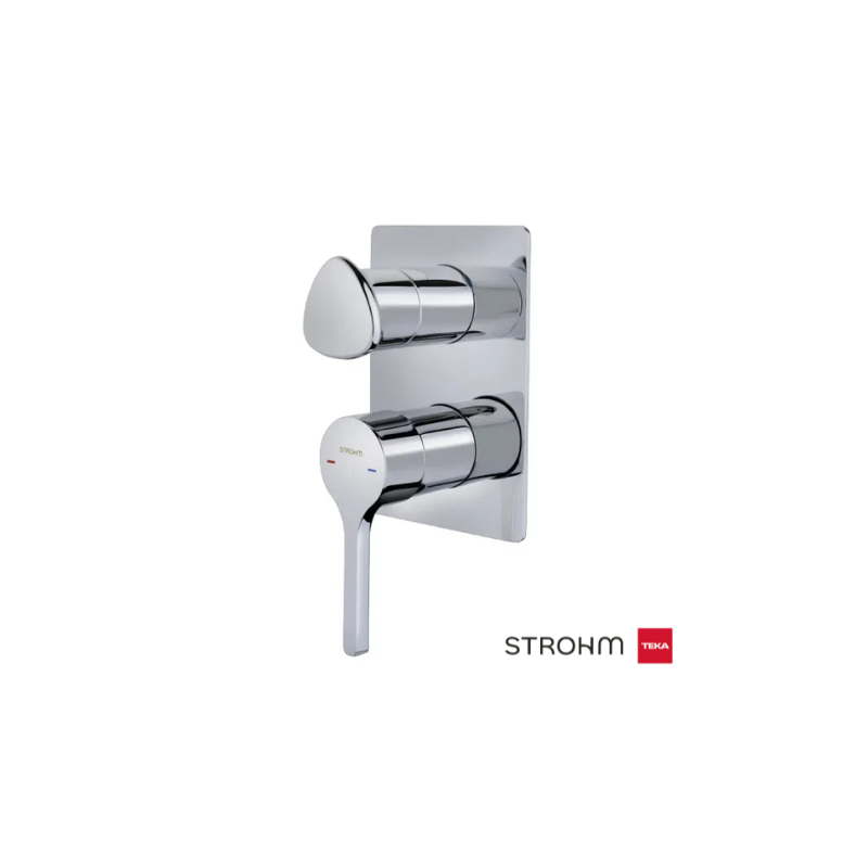 Grifo Empotrado 2 Vías Dessin Cromo - Strohm Teka Grifo Empotrado 2 Vías Dessin Cromo - Strohm Teka