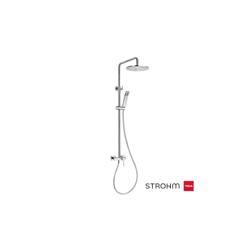 Columna de ducha monomando Dessin cromo | Strohm Teka Columna de ducha monomando Dessin cromo | Strohm Teka
