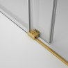Mampara Frontal - Perfilaría Oro - 1 Puerta + 1 Fijo - Basic Mampara Frontal - Perfilaría Oro - 1 Puerta + 1 Fijo - Basic