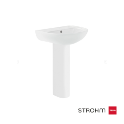 Pedestal cerámico blanco Manacor para lavabo - Strohm Teka