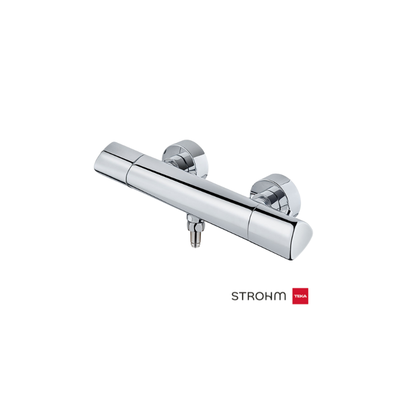 Grifo Termostático Ducha ITACA | Strohm Negro, Cromo, Bronce