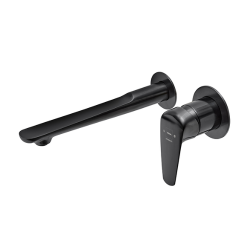 Grifo de Lavabo Pared ITACA | Strohm Negro, Cromo, Bronce