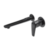 Grifo de Lavabo Pared ITACA | Strohm Negro, Cromo, Bronce