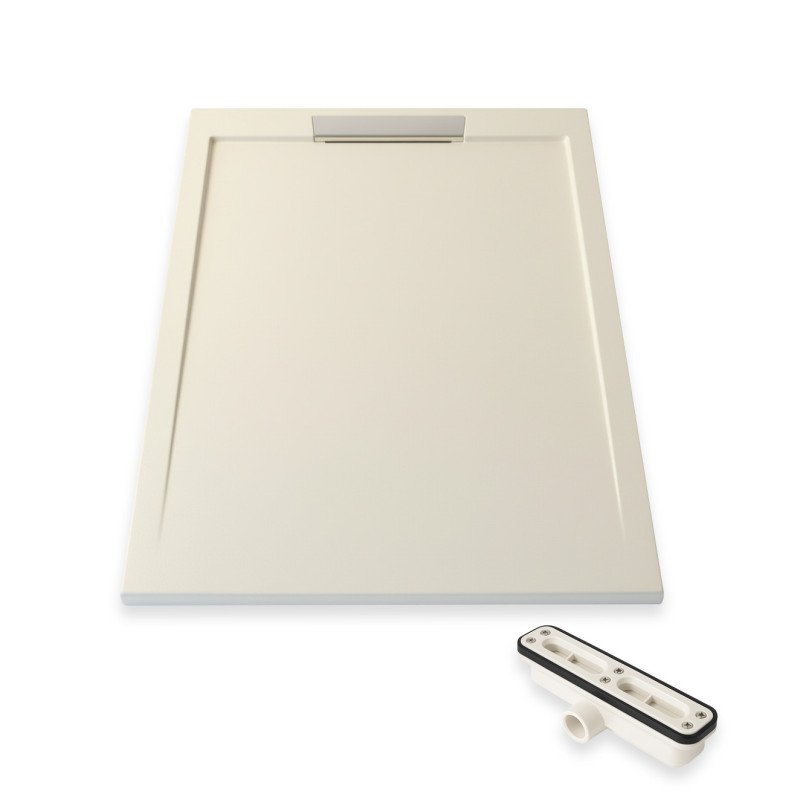 Plato de Ducha de Resina - Zeuz - Blanco Roto