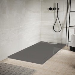 Plato de Ducha de Resina - Zeuz - Gris Cemento